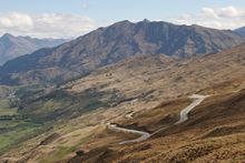 Stra&szlig;e zum Coronet Peak